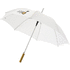 23" Lisa-sateenvarjo puukahvalla, automaattisesti avautuva, valkoinen lisäkuva 2